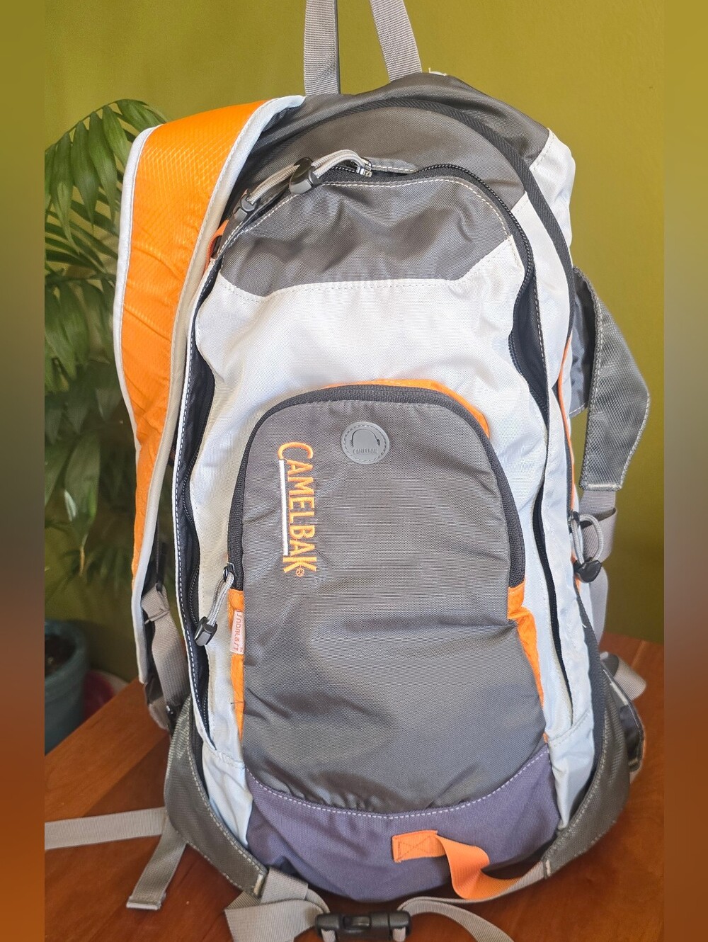 Camelbak SnoBlast 22 Hydration Pack Orange Gray  Insulated Skiing Backpack